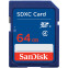 Atmiņas kartes SanDisk 64GB SDXC Class 4 Memory Card - SDSDB-064G-B35