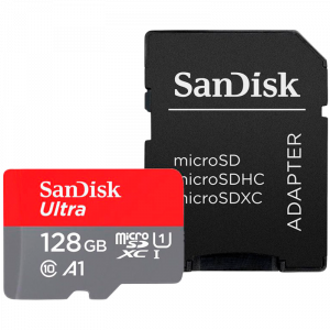 Atmiņas kartes SanDisk Ultra microSDXC 128GB + SD Adapter (GN6MA) - SDSQUAB-128G-GN6MA