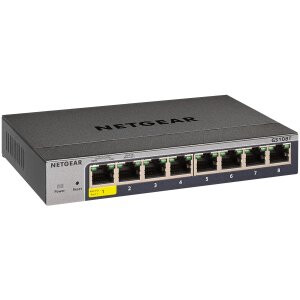 Slēdzis (komutators) Netgear 8-Port Gigabit Ethernet Smart Managed Pro Switch - GS108T-300PES