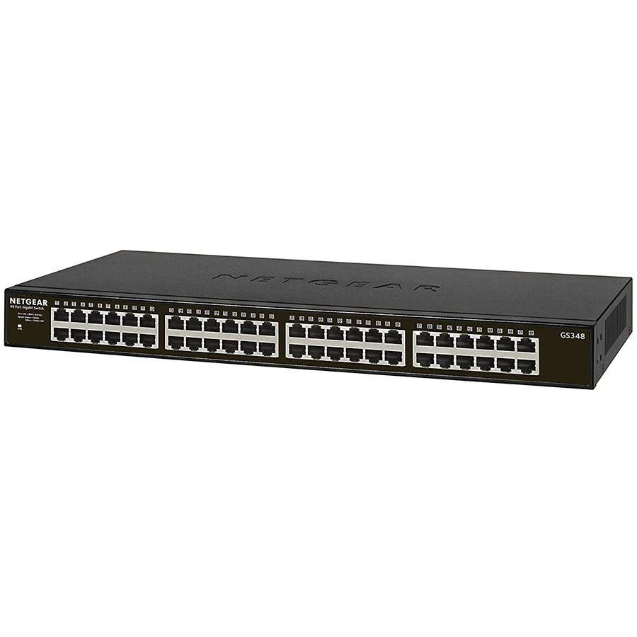 Slēdzis (komutators) Netgear 48-Port Gigabit Ethernet Unmanaged Switch - GS348-100EUS