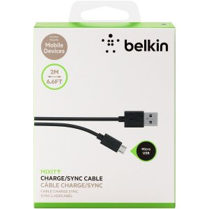 Belkin Micro-USB to USB ChargeSync Cable - F2CU012BT2M-BLK