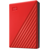 Disque dur externe HDD External WD My Passport (4TB, USB 3.2) Red (WDBPKJ0040BRD-WESN)