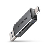 Axagon CRE-DAC External, Type-C+Type-A 2-slot SD/microSD (CRE-DAC)