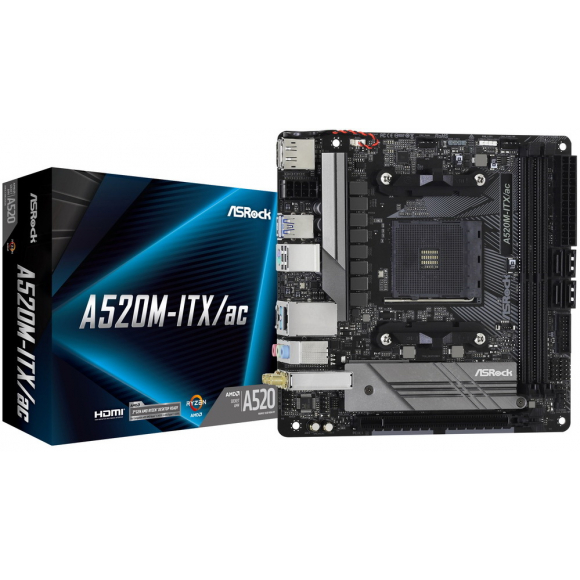 Pamatplate ASROCK A520M(A520M-ITX/AC) - foto 3