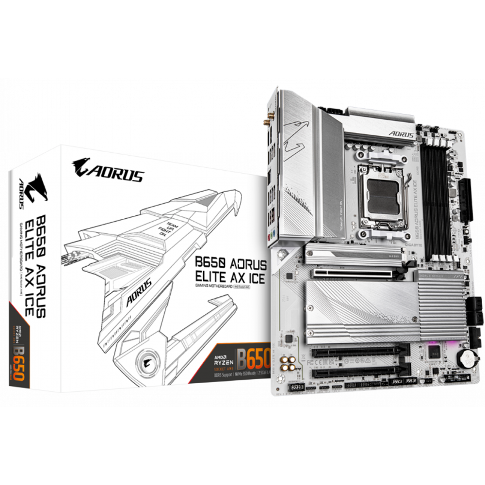 Pamatplate GIGABYTE B650 A ELITE AX ICE - foto 3
