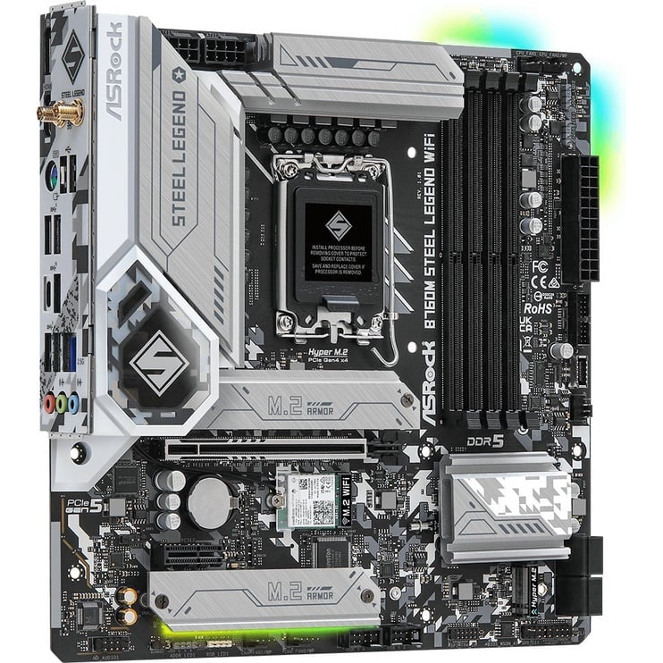 Pamatplate ASROCK B760M STEEL LEGEND WIFI(B760M STEEL LEGEND WIFI) - foto 2
