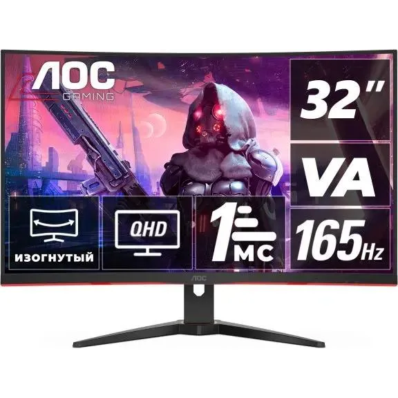 Monitors AOC CQ32G2SE/BK 31.5'' (CQ32G2SE/BK) - foto 2