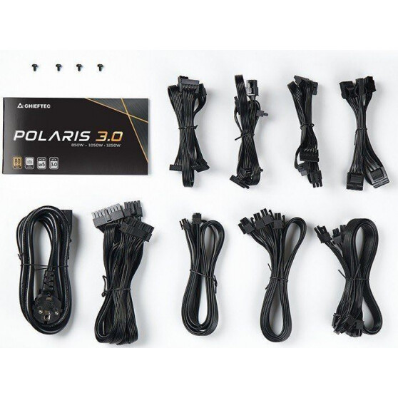Barošanas bloks CHIEFTEC POLARIS 3.0 1250W 80 Plus GOLD (PPS-1250FC-A3) - foto 7