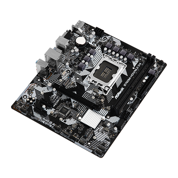 Pamatplate ASROCK B760 B760M-HDV/M.2 D4 Silver (90-MXBL40-A0UAYZ) - foto 3