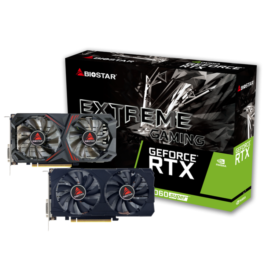 Carte graphique BIOSTAR NVIDIA GeForce RTX 2060 SUPER 8 GB GDDR6 256 bit PCIE 3.0 16x (VN2066RF82)