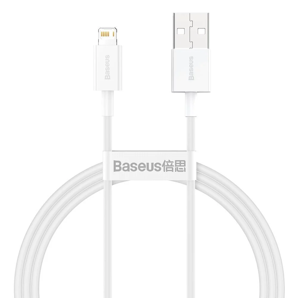 BASEUS LIGHTNING TO USB 1M/WHITE (CALYS-A02)