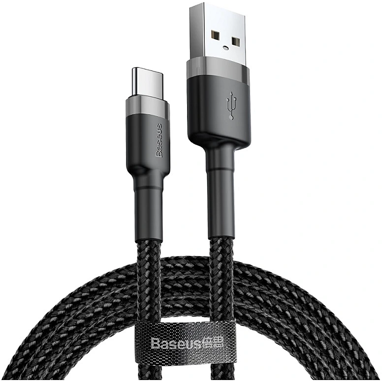 BASEUS USB TO USB-C 2M/GRAY/BLACK (CATKLF-CG1)