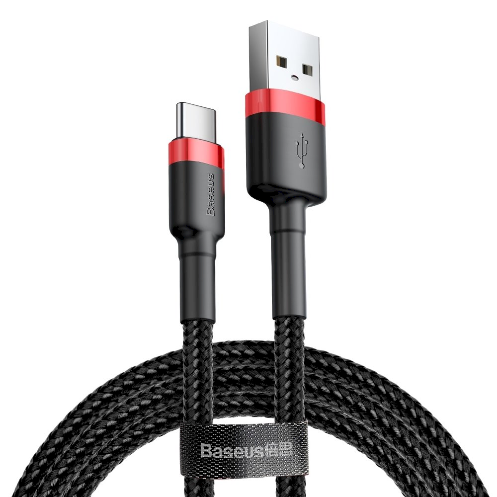 BASEUS USB TO USB-C 2M/RED/BLACK (CATKLF-C91)