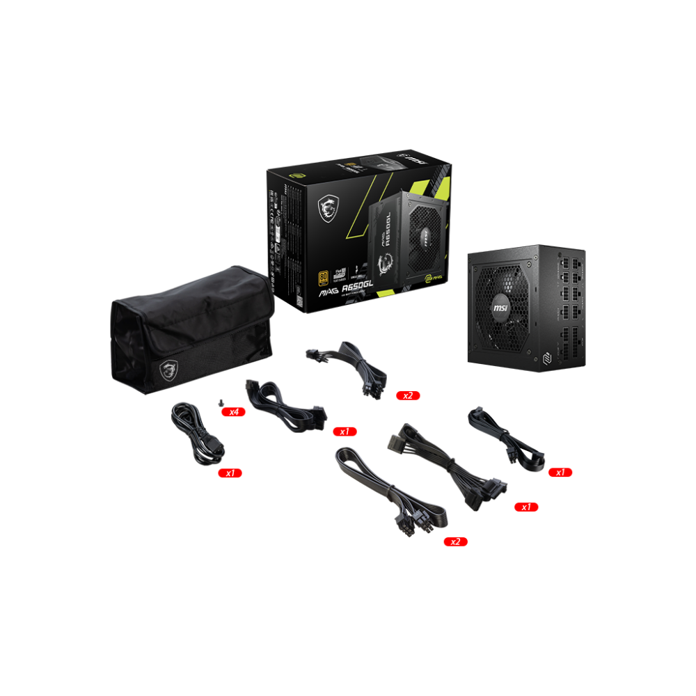 Bloc dalimentation MSI MAG A650GL 650 W (306-7ZP8C11-CE0) - photo 4