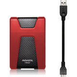 Ārējie cietie diski un SSD ADATA HD650 2Tb Red (AHD650-2TU31-CRD)