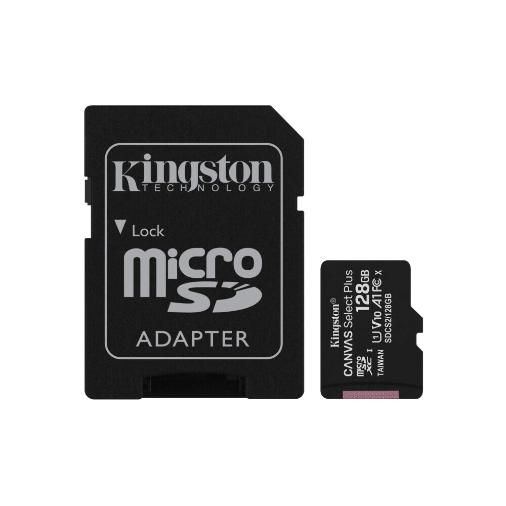 Atmiņas kartes Kingston Canvas Select Plus 128GB micSDXC (SDCS2/128GB)