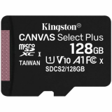 Atmiņas kartes Kingston Canvas Select Plus 128GB micSDXC (SDCS2/128GBSP)