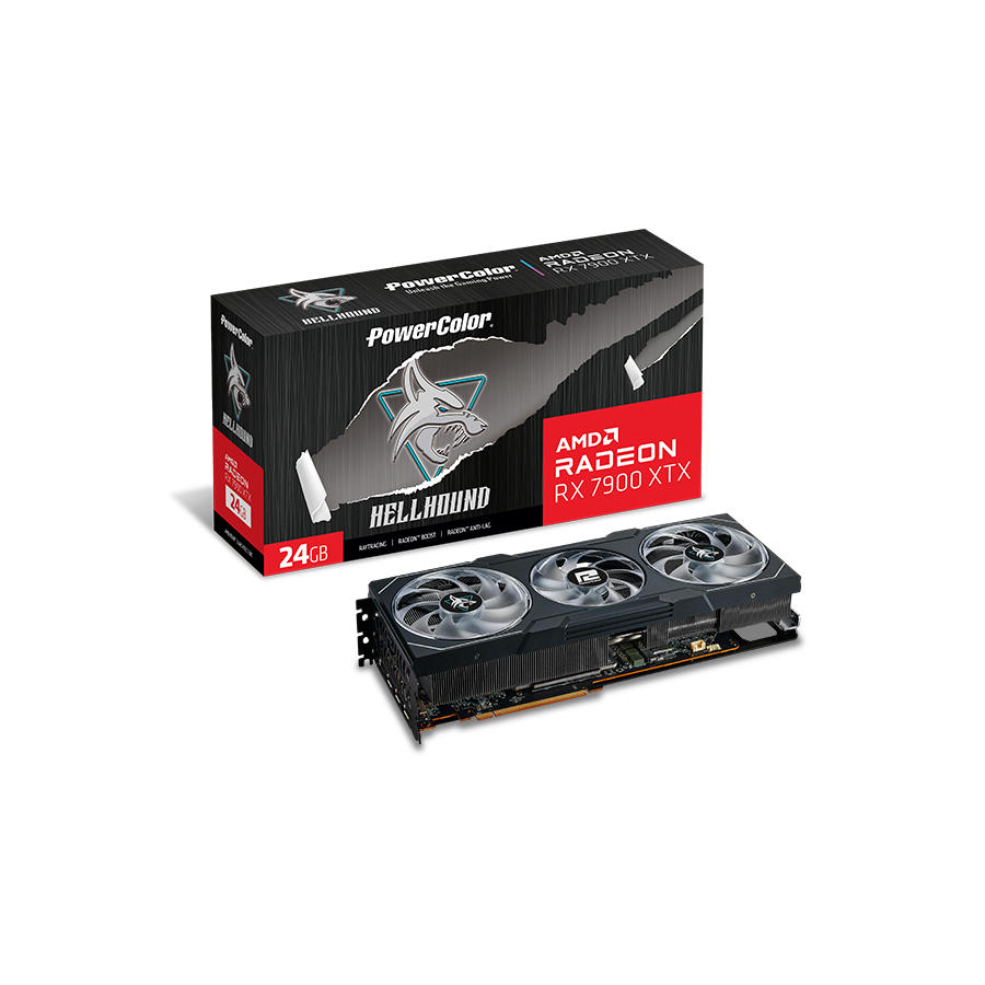 Videokarte PowerColor RX 7900 XTX 24G-L/OC 24 GB GDDR6 (VGAPOCATI0263)