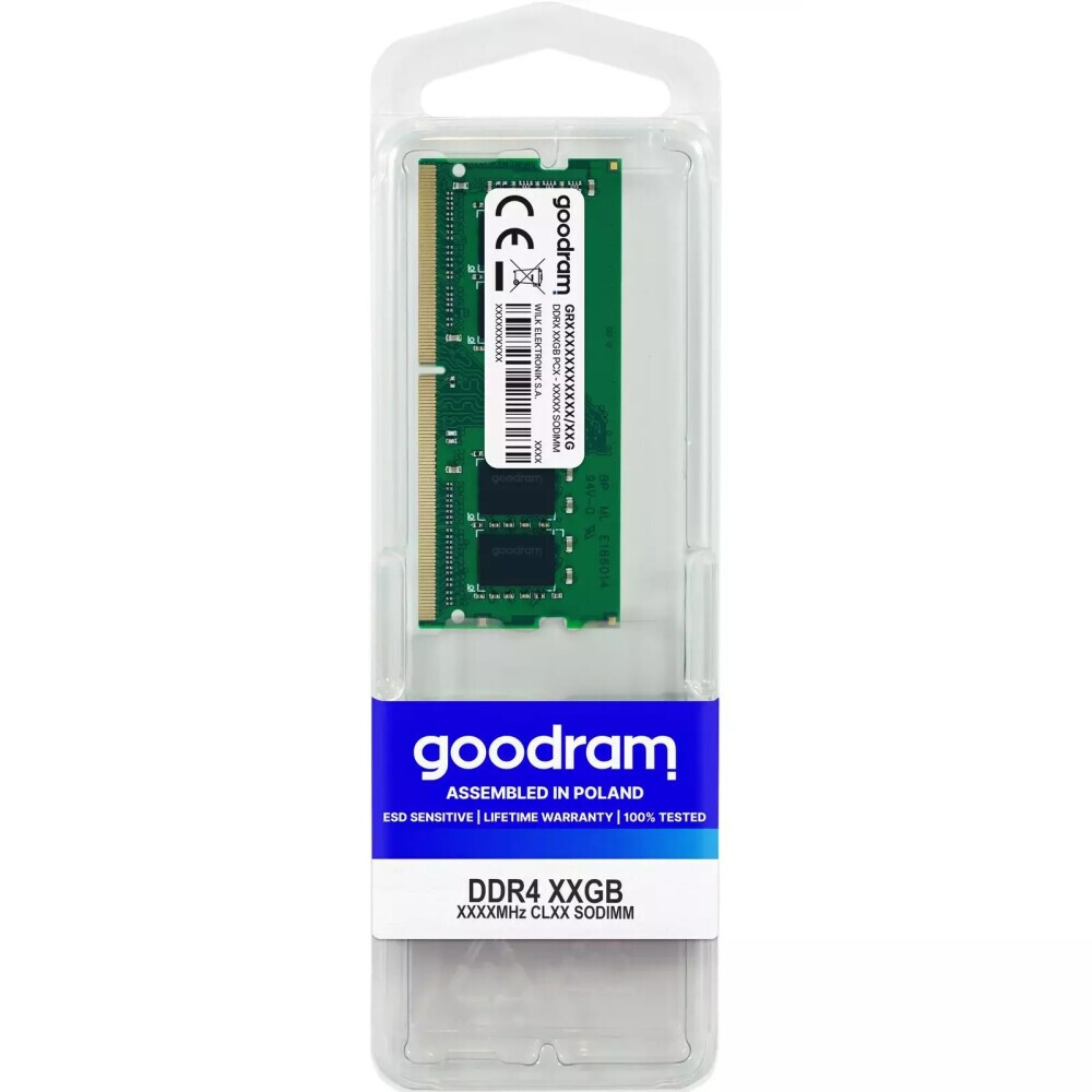 Operatīvā atmiņa Goodram 8 GB 2666 MHz DDR4 CL19 (GR2666S464L19S/8G)