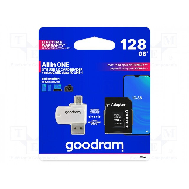 La carte mémoire Goodram 128 GB MicroSDHC (M1A4-1280R12) - photo 2