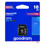 Atmiņas kartes Goodram 16 GB MicroSDHC (M1AA-0160R12)