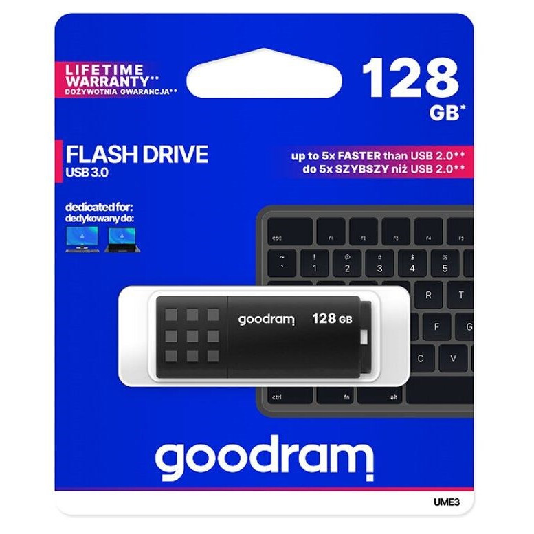USB zibatmiņa Goodram UME3 128 GB USB Type-A 3.0 (UME3-1280K0R11) - foto 4