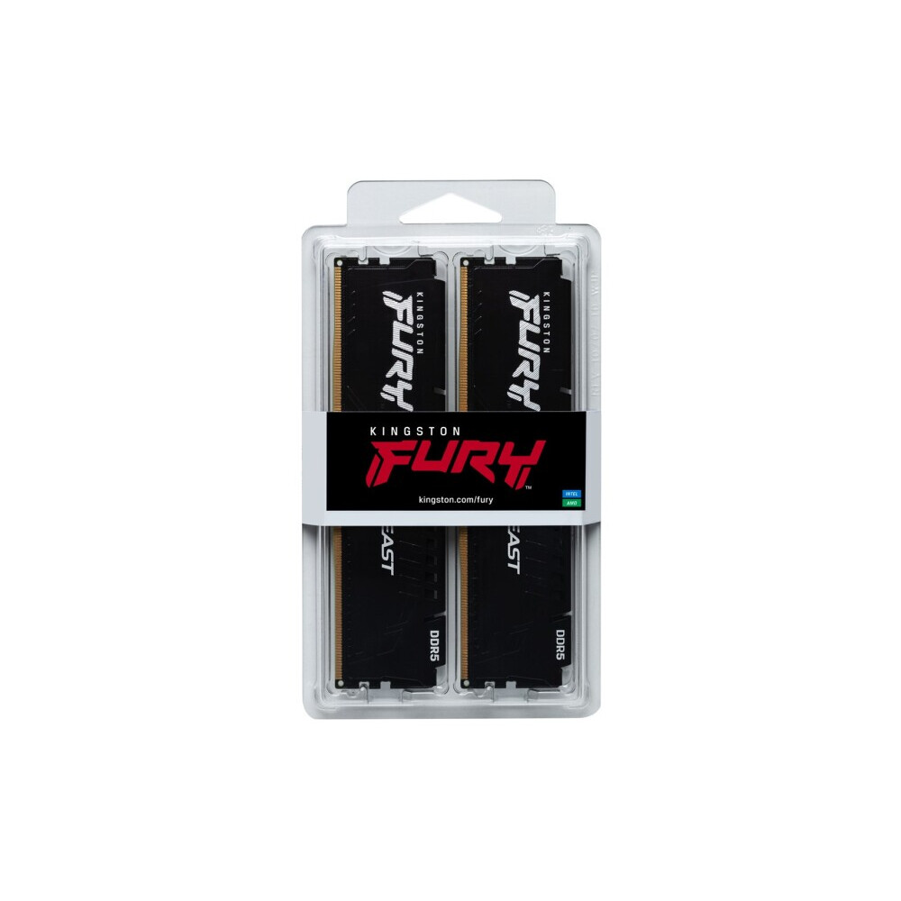 Operatīvā atmiņa Kingston FURY Beast 32GB 5600MHz DDR5 CL40 Kit of 2x16GB (KF556C40BBK2-32) - foto 5