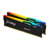 Operatīvā atmiņa Kingston FURY Beast RGB 64GB 5600MHz DDR5 CL40 Kit of 2x32GB (KF556C40BBAK2-64)