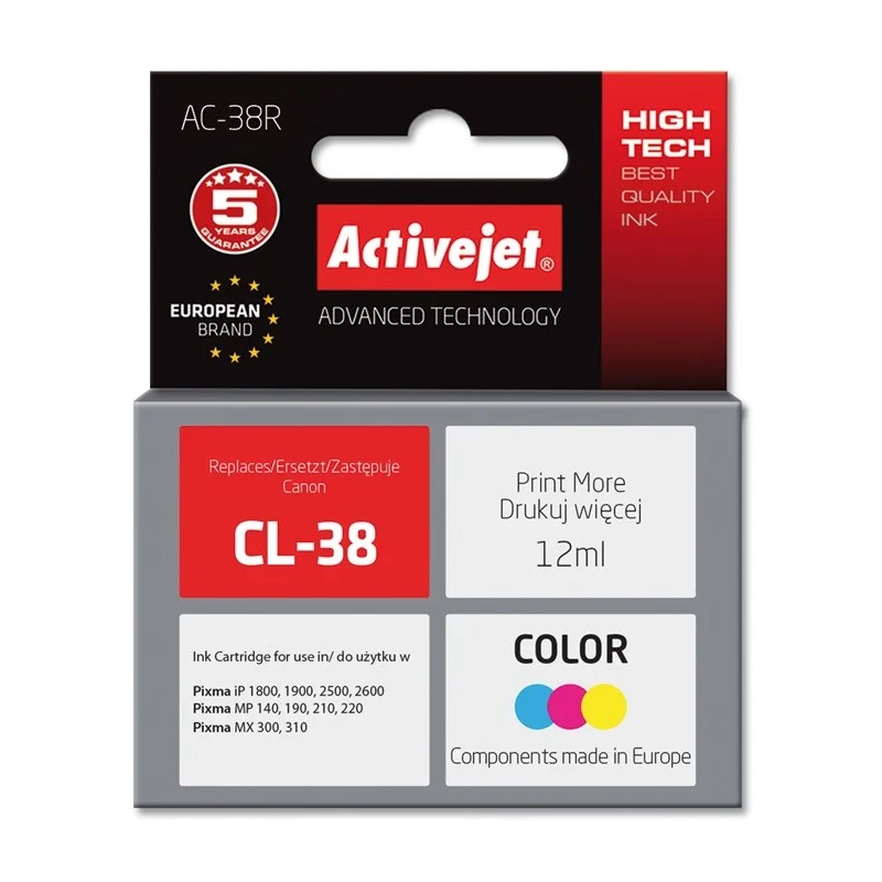 Cartouche Activejet AC-38R Ink color (AC-38R)