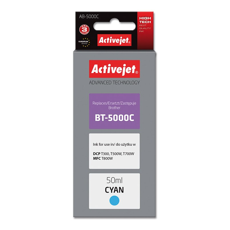 Activejet AB-5000C Ink for Brother 50 ml cyan (AB-5000C)