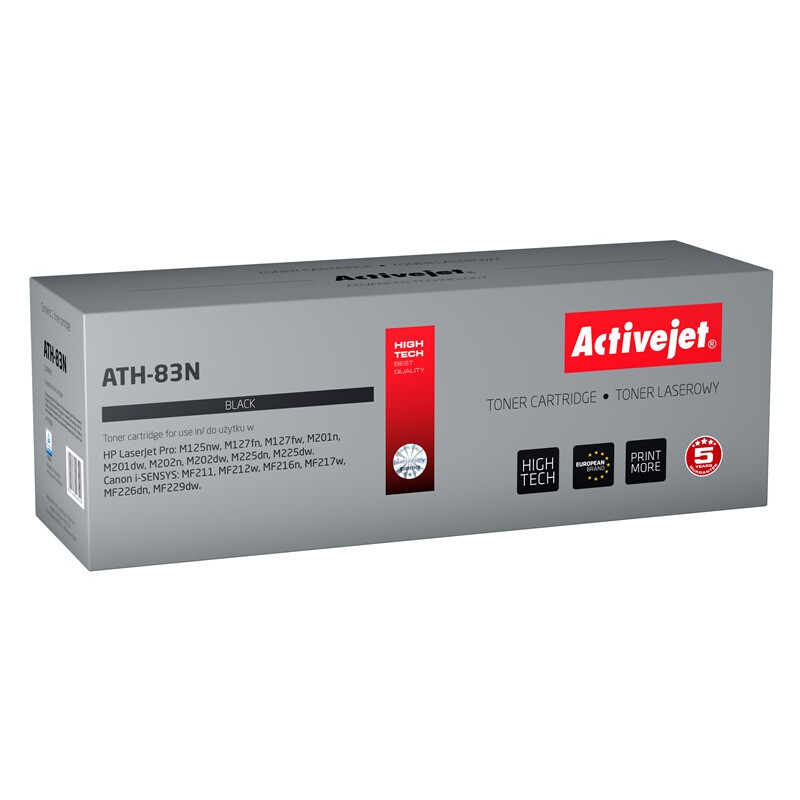 Toneris Activejet ATH-83N (replacement for HP 83A CF283A, Canon CRG-737; Supreme; 1500 pages; black) (ATH-83N)