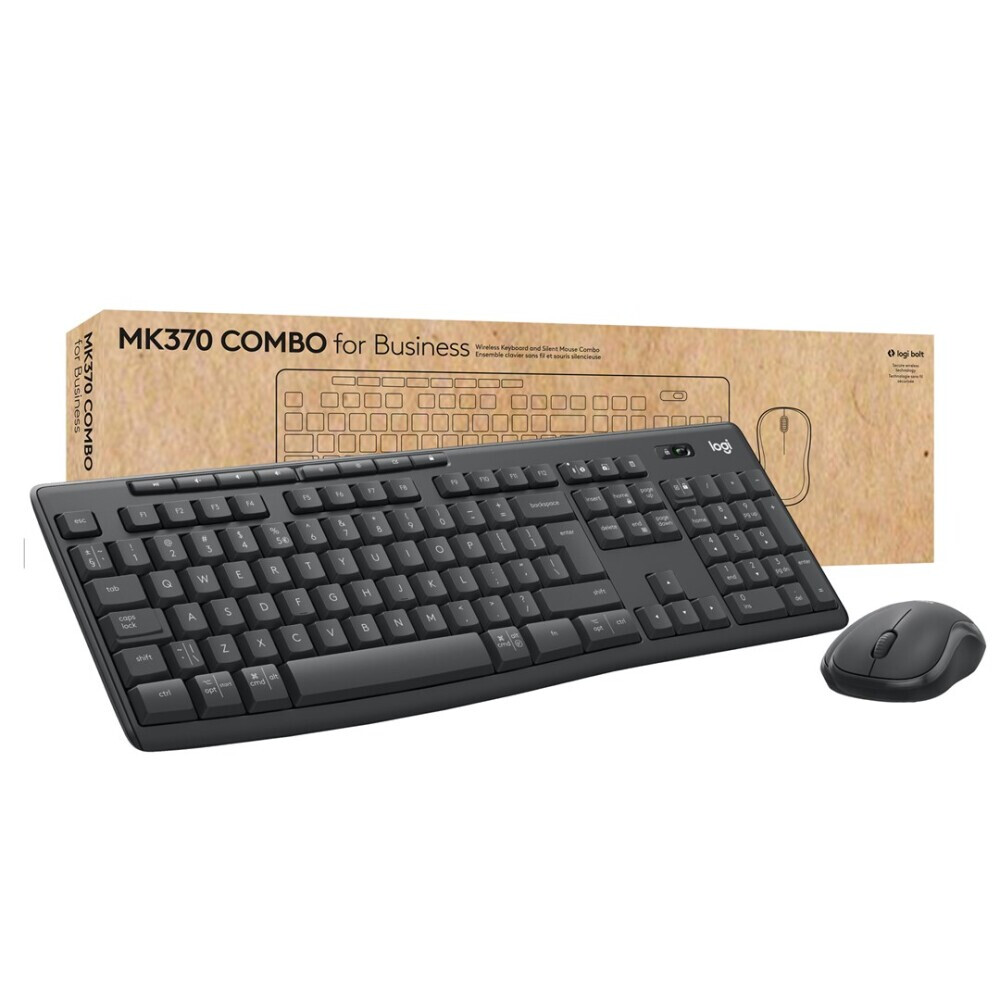 Tastatūra + pele Logitech MK370 ENG Black (920-012077) - foto 5