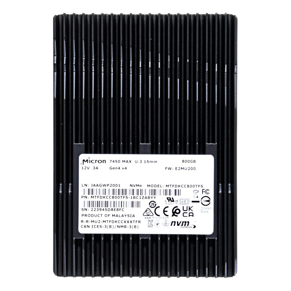 SSD Micron 7450 MAX 800GB (MTFDKCC800TFS-1BC1ZABYYR)