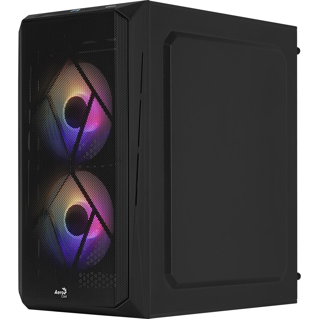 Datoru korpuss Aerocool CS107V2 Mini Tower Black (AEROPGSCS-107-A-V2) - foto 3