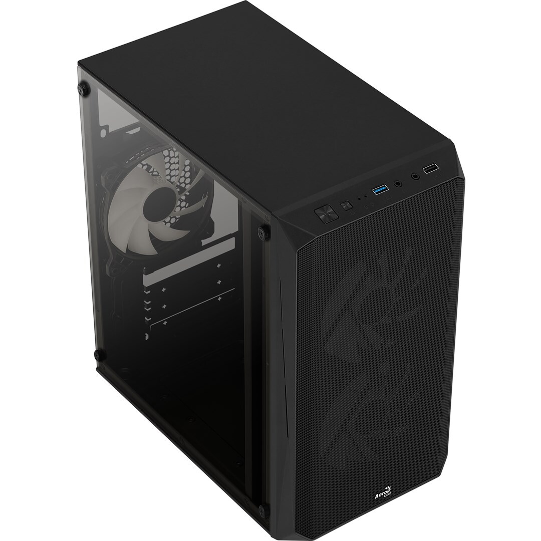 Datoru korpuss Aerocool CS107V2 Mini Tower Black (AEROPGSCS-107-A-V2) - foto 8