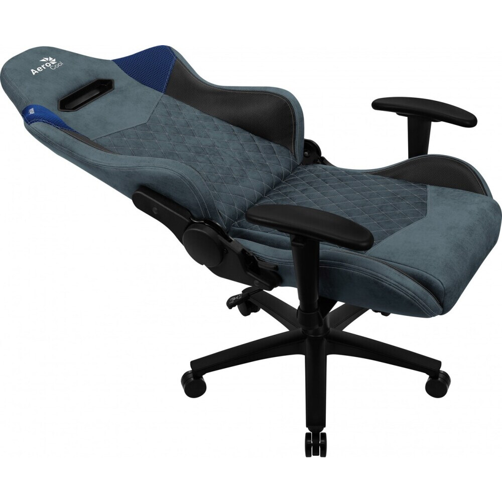 Datorkrēsls Aerocool DUKE AeroSuede Black,Blue (AEROAC-280DUKE-BK/BL) - foto 4