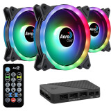 Korpusa dzesētājs Aerocool DUO12PRO Black (AEROPGSDUO12-PRO-ARG)