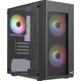 Datoru korpuss Aerocool HEXFORMBKV2 Black (AEROPGS-HEXFORM-GBK2)
