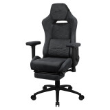 Datorkrēsls Aerocool ROYALSLATEGR Black (AEROROYAL-SLATE-GREY)