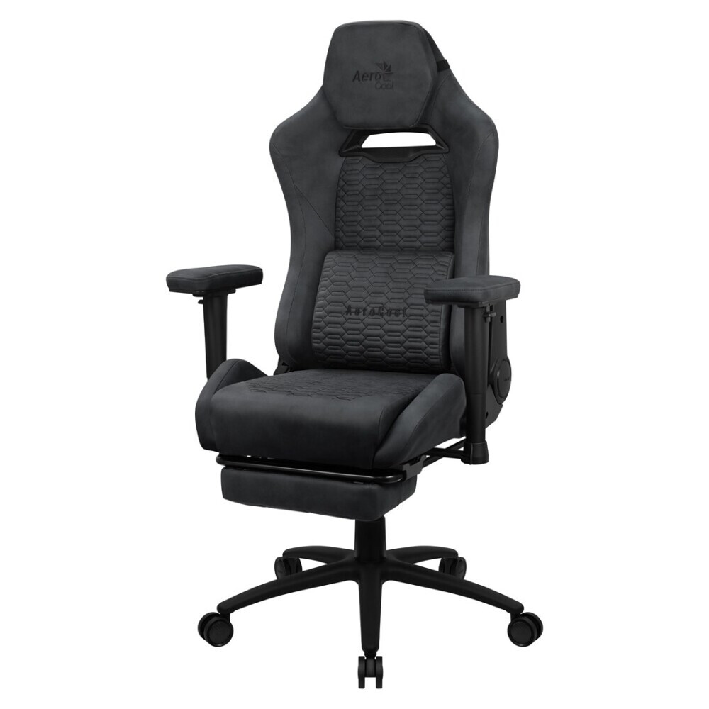Datorkrēsls Aerocool ROYALSLATEGR Black (AEROROYAL-SLATE-GREY)