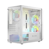 Datoru korpuss Logic PORTOS ARGB Mini Tower White (AM-PORTOS-20-0000000-0002)