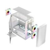 Datoru korpuss Logic PORTOS ARGB Mini Tower White (AM-PORTOS-20-0000000-0002)