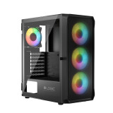 Datoru korpuss Logic PORTOS ARGB Mini Tower Black (AT-PORTOS-10-0000000-0002)
