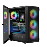 Datoru korpuss Logic PORTOS ARGB Mini Tower Black (AT-PORTOS-10-0000000-0002)