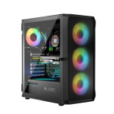 Datoru korpuss Logic PORTOS ARGB Mini Tower Black (AT-PORTOS-10-0000000-0002)