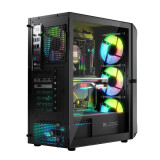 Datoru korpuss Logic PORTOS ARGB Mini Tower Black (AT-PORTOS-10-0000000-0002)