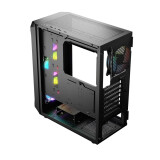 Datoru korpuss Logic PORTOS ARGB Mini Tower Black (AT-PORTOS-10-0000000-0002)