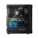 Datoru korpuss Logic PORTOS ARGB Mini Tower Black (AT-PORTOS-10-0000000-0002)