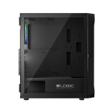 Datoru korpuss Logic PORTOS ARGB Mini Tower Black (AT-PORTOS-10-0000000-0002)
