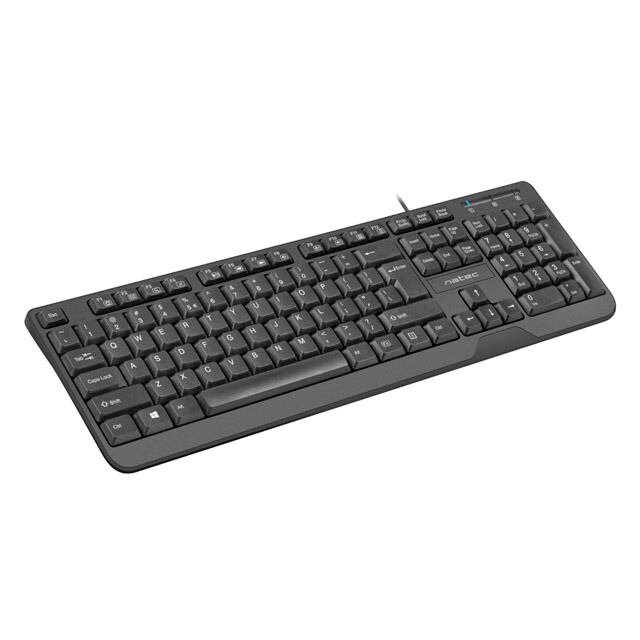 Tastatūra NATEC TROUT SLIM ENG BLACK (NKL-0967) - foto 3